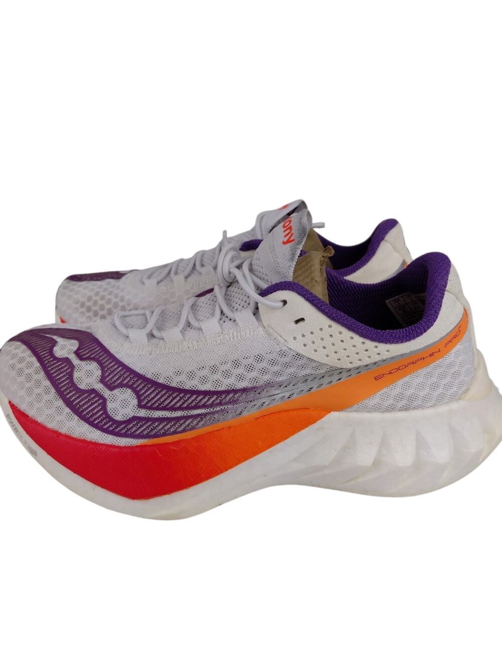 Saucony Endorphin Pro 4 Women's Size 7 White Purple Running Shoes (S10939-129)